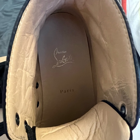 AUTHENTIC Christian Louboutin -Lou Spikes Flat Suede - Picture 6 of 6